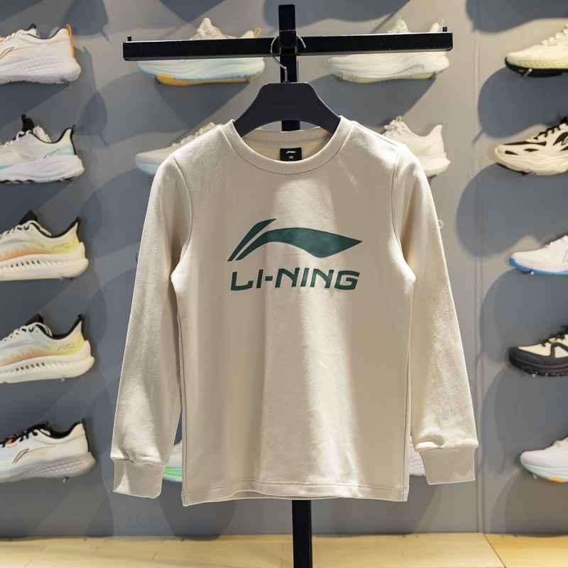 李宁长袖儿童印花长袖T恤