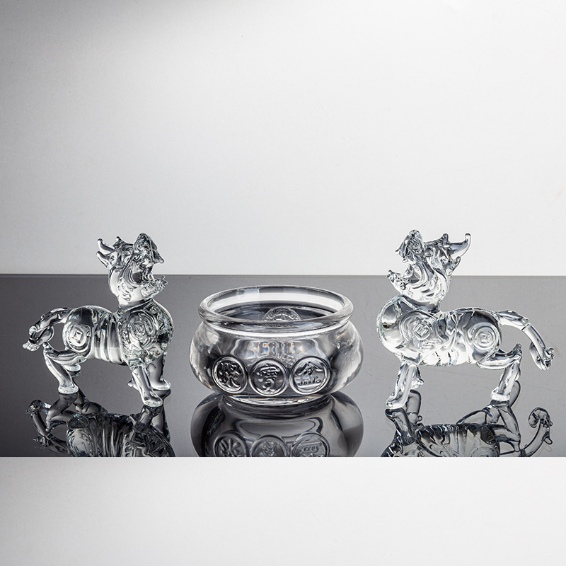 天然黄水晶招财进宝聚宝盆摆件