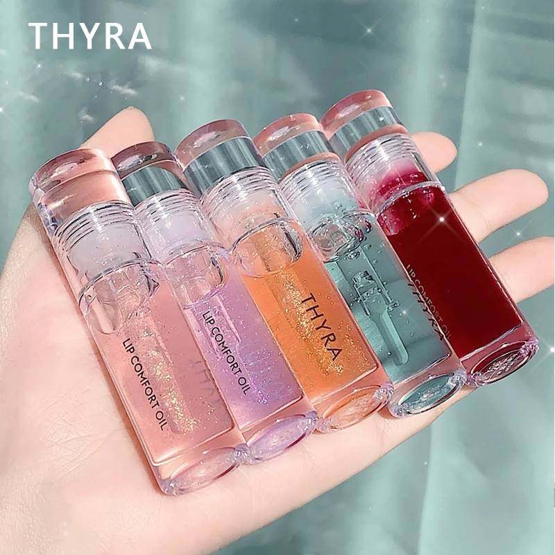 Thyra/昙雅晶亮护唇油唇蜜保湿玻璃唇釉滋润女透明润唇水光玻璃唇