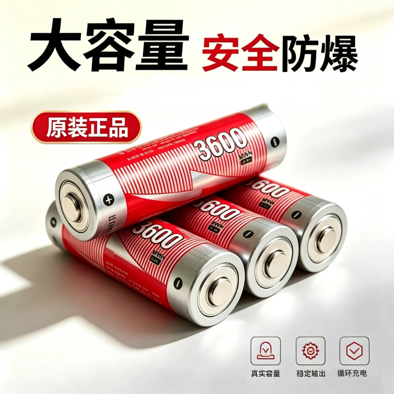收音机3.7V充电18650锂电池视频机老人唱戏机音响风扇灯具可充电