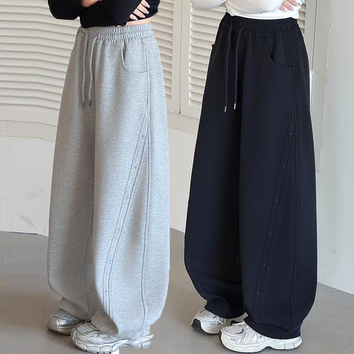 女童裤子韩范甜酷女大童弯刀卫裤时尚洋气女孩户外秋季运动休闲裤