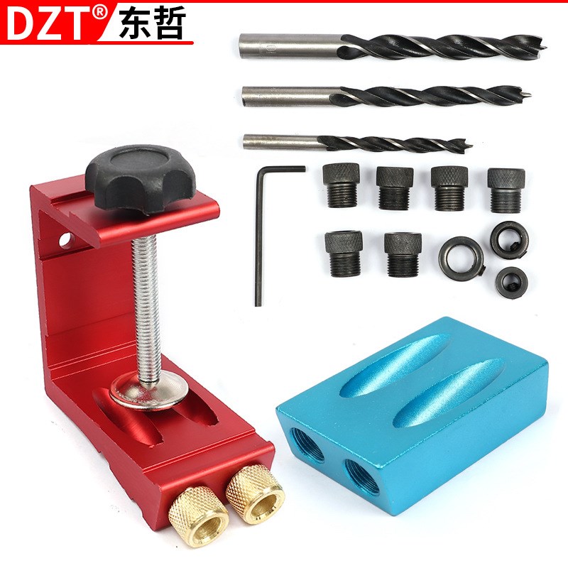 15 Woodworking Tool Bevel Hole Locator Wood Drilling Adjuste