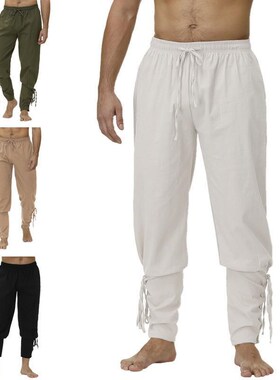 Medieval Performance Strapped Ankle Pants Renaissance Style