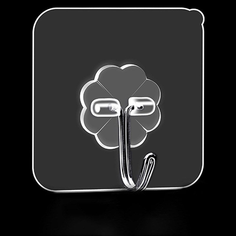 Powerful Transparent Hook Sticker Wallmounted Hook for Beari