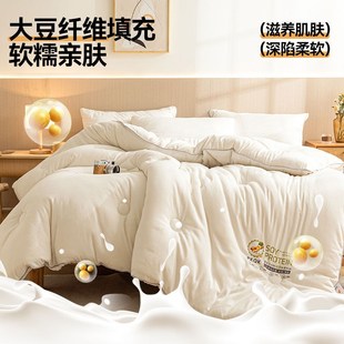 Soy Fiber Thickened Hotel Quilt Ultra Warm Home Duvet for Wi
