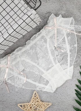 Summer Hollow Double Bow Lace Sweet Jacquard Sexy Breathable