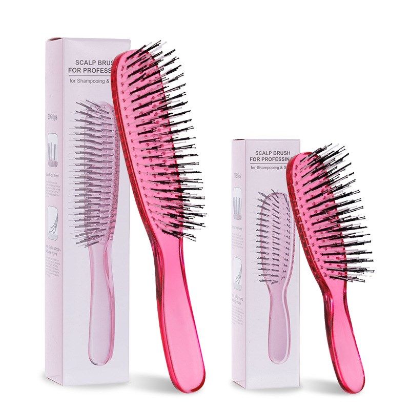 Crystal Transparent Hair Comb for Dry Wet Use Scalp Massage