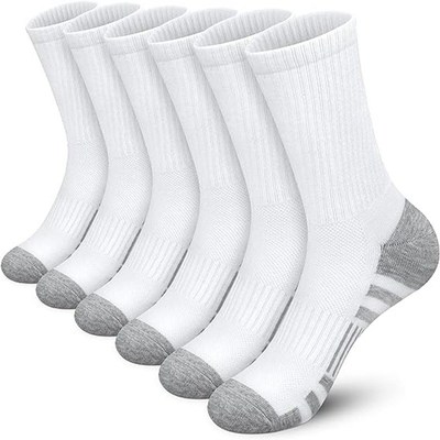 Solid Color Mens Elastic Cotton Socks MidCalf Basketball Soc
