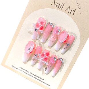 Nail Art Supplies Rose Transparent Bottom Pointed Bottom Dri