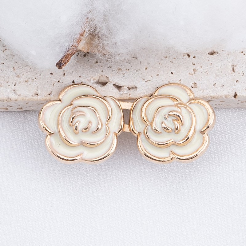 Rose Waist Button Detachable Double Buttons Jeans Button No