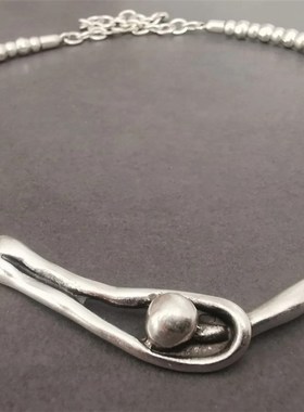 Retro Hammered Texture Simple Exquisite Circular Alloy Penda