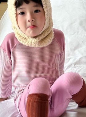 Kids Autumn Thermal Underwear Sets Feather Protein Cotton Bo