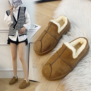 Winter Warm Cotton Shoes Womens Short Tube Round Toe Short B