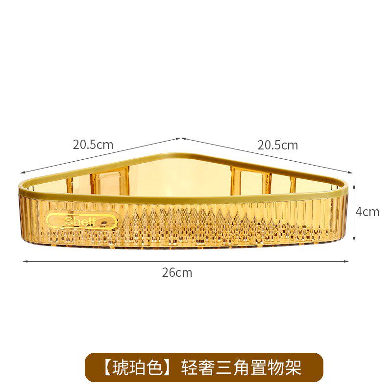 Bathroom Acrylic Triangle Shelf Wall Mounted Toilet Shower R