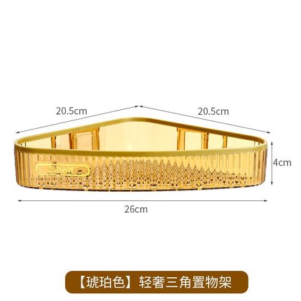 Bathroom Acrylic Triangle Shelf Wall Mounted Toilet Shower R