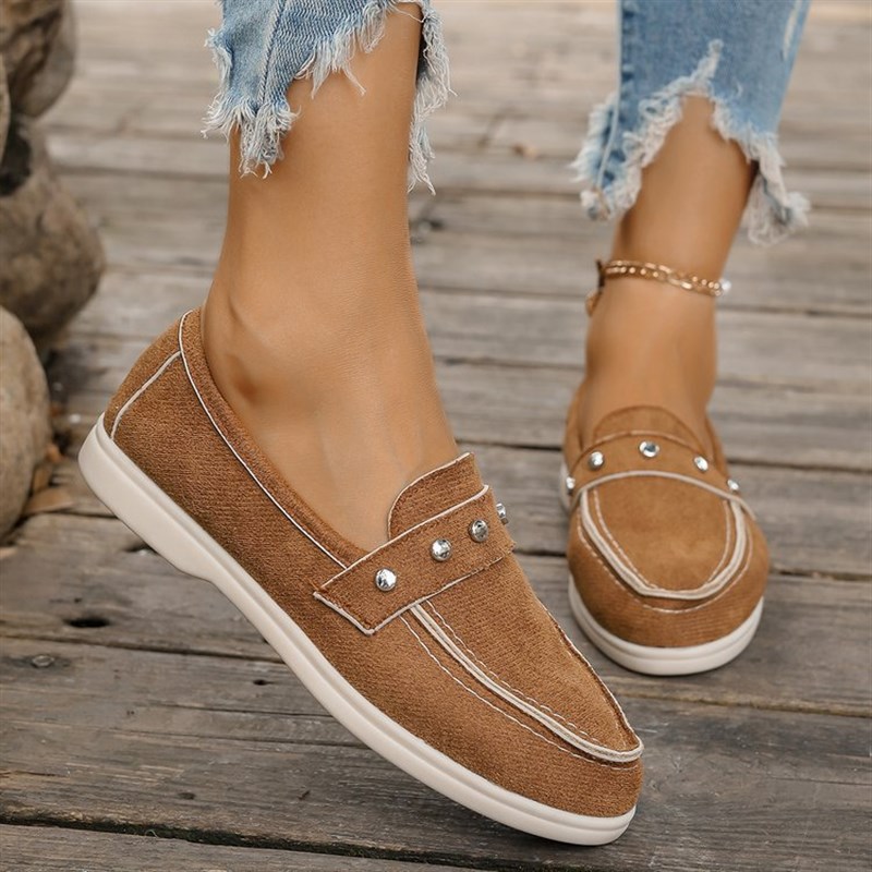 Big Size Casual Slipon Shoes for Women 2025 Autumn Winter Re