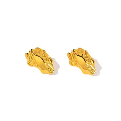 Earrings Titanium Steel No Fading Light Luxury Autumn Retro