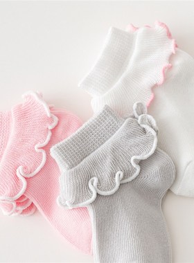 2025 Kids Socks Spring Autumn Winter MidCalf Lace Girl Baby