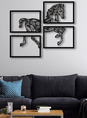 Horse Art Silhouette Metal Wall Decal Home Decor Art Silhoue