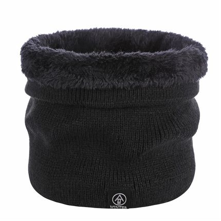 Winter Pure Color Pullover Warm Neck Sleeve Couple Knit Wool