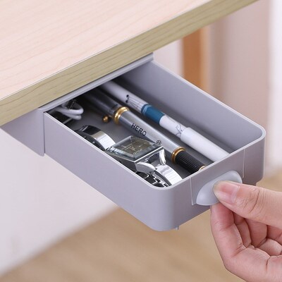 Under Desk Stick Drawer Organizer Hidden Stick Pen Holder Of