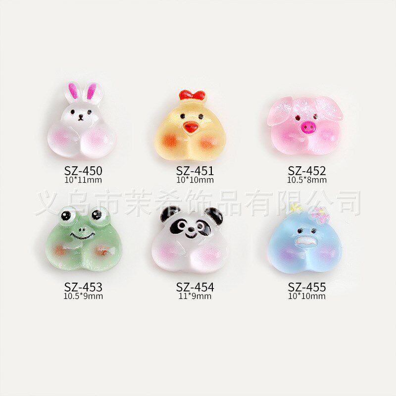 Resin Cute Panda Nail Art Charms Cute Resin Panda Cartoon Na