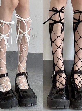 Summer Thin Sexy Socks Patterned Hollow MidCalf Socks for Gi