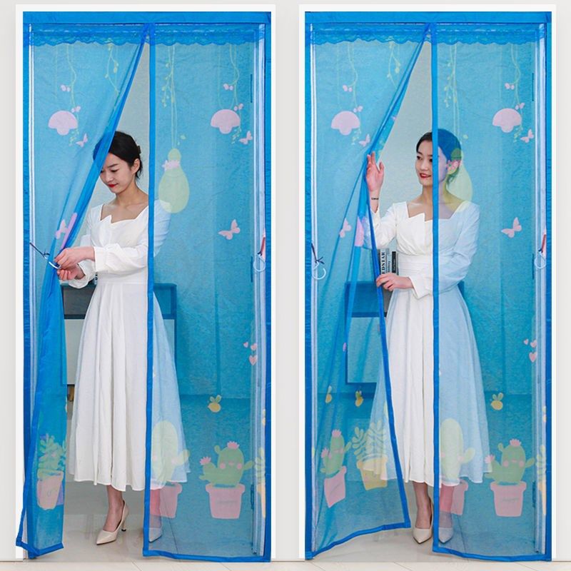 Magnetic Mosquito Net Door Curtain Bedroom Soft Screen No Dr