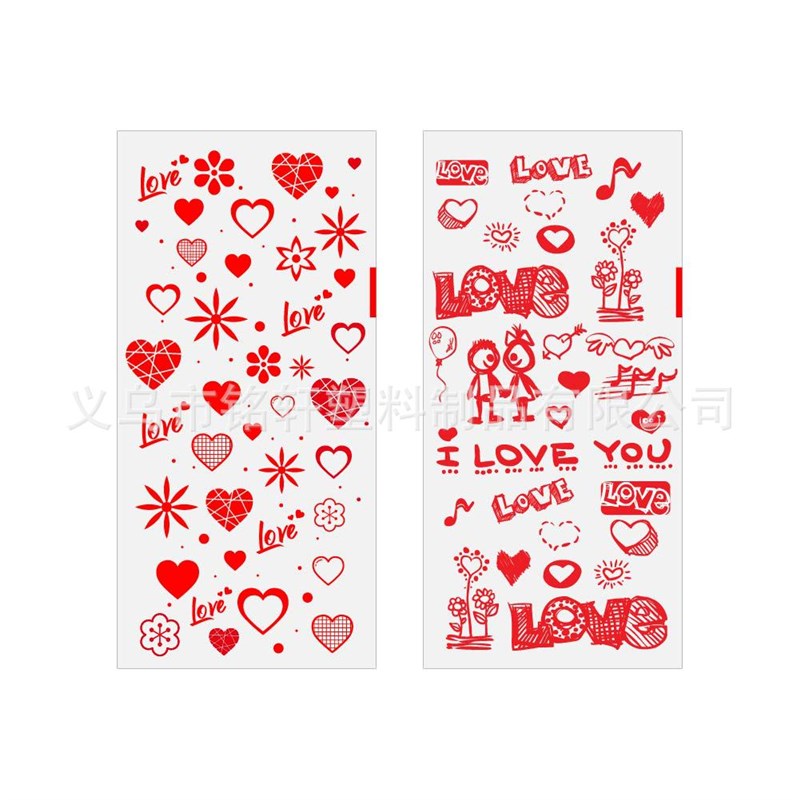 Valentines Day Candy Bags OPP Transparent Red Heart Party We