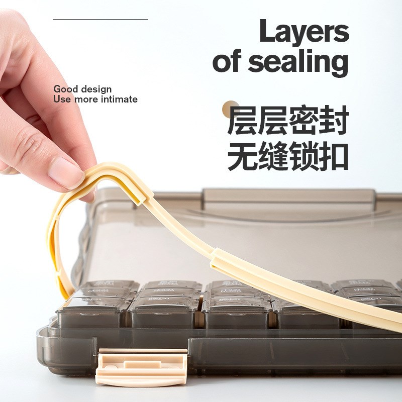 7Day Pill Box Portable Pill Organizer Large Capacity Medicin