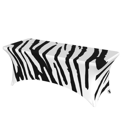 Printed Tablecloth Animal Leopard Print Black and White Smal