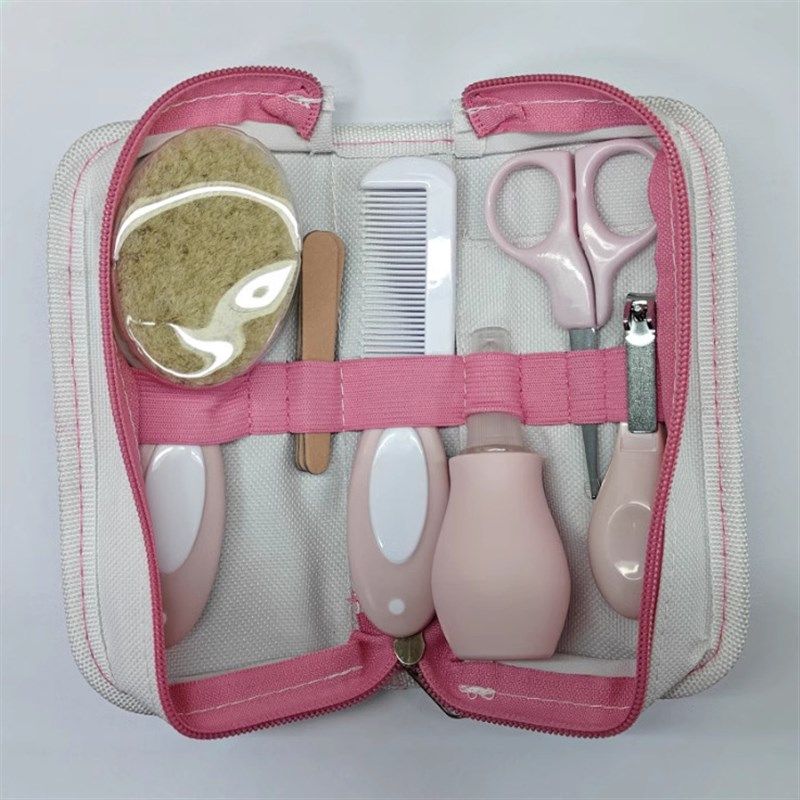 Baby Care Set 6Piece Nail Clipper Comb Brush Nasal Aspirator