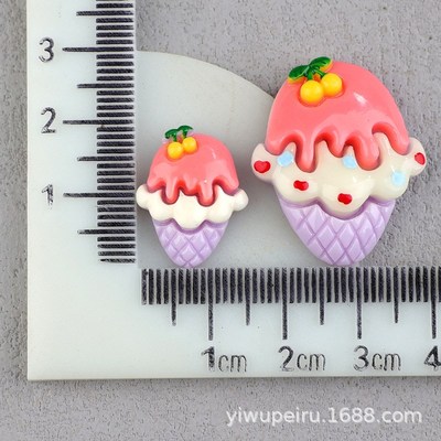 Cream Cherry Strawberry Resin Parts DIY Cream Glue Phone Cas