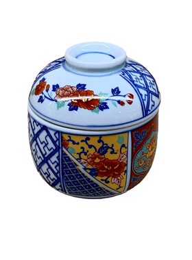 Japanese Creative Wind Style Ceramic Covered Stewpot Egg Ste