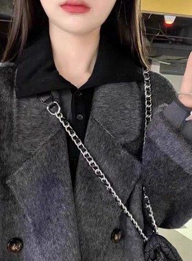 Doublesided Wool Coat Women Autumn Winter 2025 Highlevel Kor