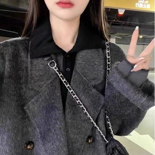 Women Autumn Winter Doublesided Highlevel Coat 2025 Kor Wool