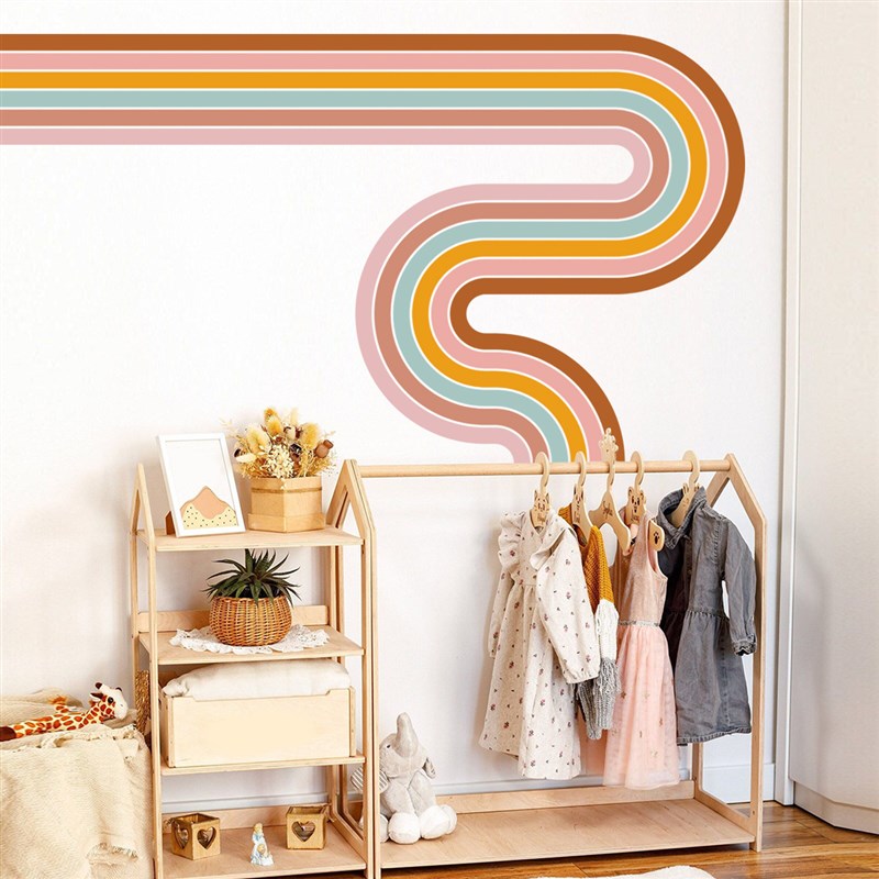 Bohemian Style Rainbow Wall Stickers for Kids RoomLiving Roo