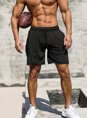 Mens Running Fitness QuickDry Shorts Set Casual Summer Loose