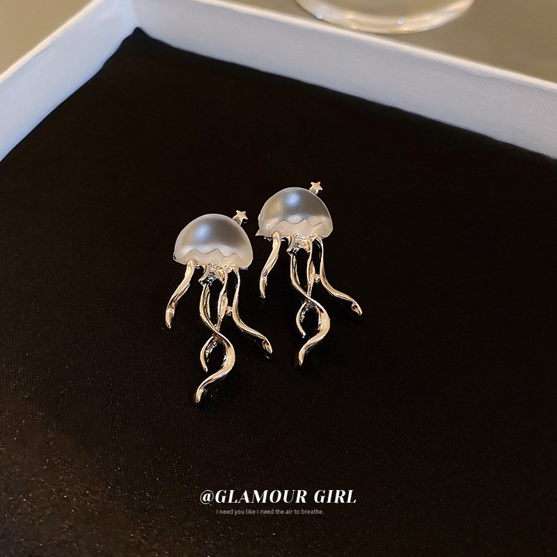 Silver Needle Korea Deep Sea Jellyfish Earrings Fashion Crea