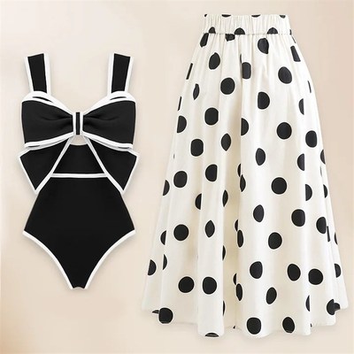 European Fashion Sexy Onepiece Swimsuit Conservative Belly C