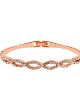 Fashionable Intersecting Diamond Hollow Bracelet Personality