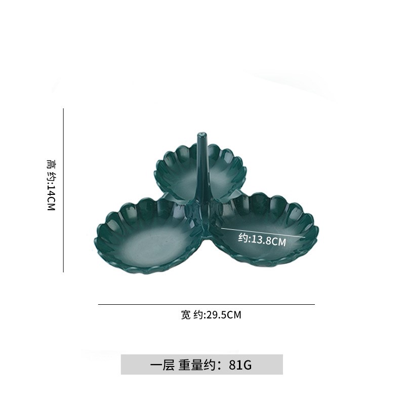 European Creative Fruit Plate Multilayer Stacking Plastic Li