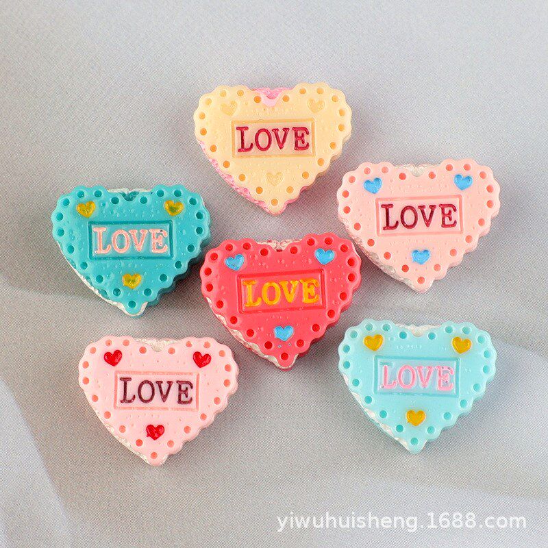 Love Cake Resin Charms DIY Materials for Cream Glue Phone Ca