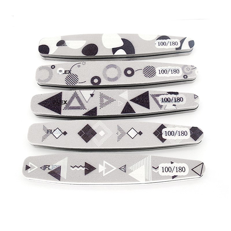 Printing Sponge Nail File Doublesided Buffing Strip Nail Sha