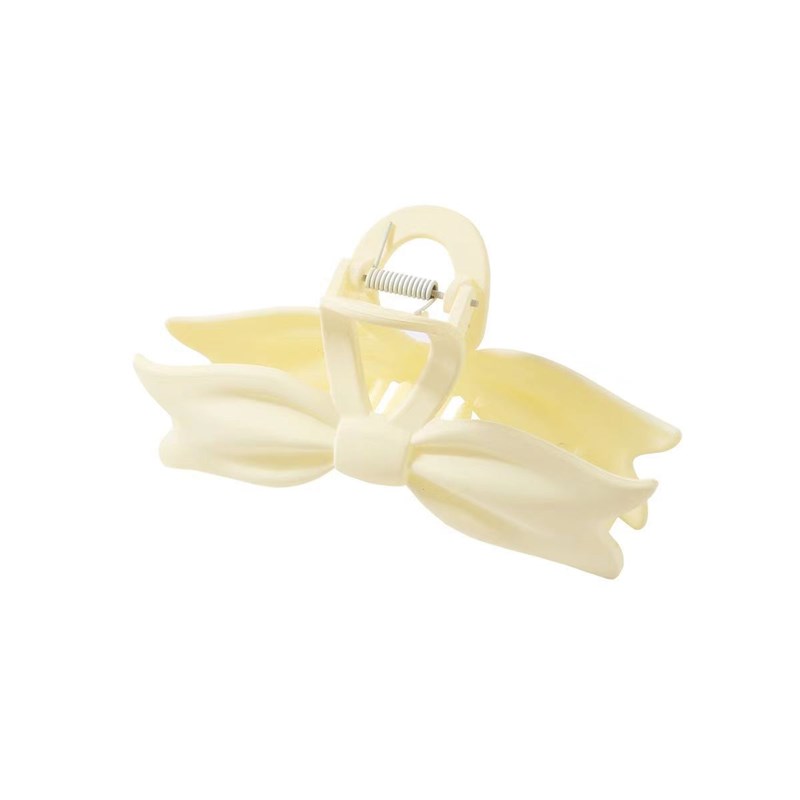 Coffee Matte Bow Clip Simple Hairpin 2025 Back Head Clip Sha