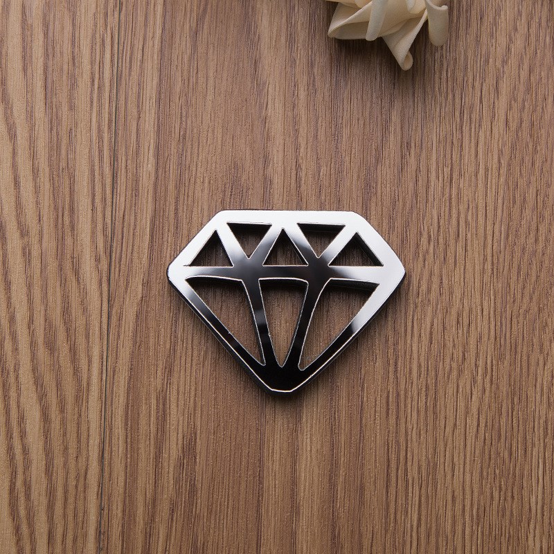 Acrylic Mirror Wall Sticker EVA Mirror Symbol Series Creativ