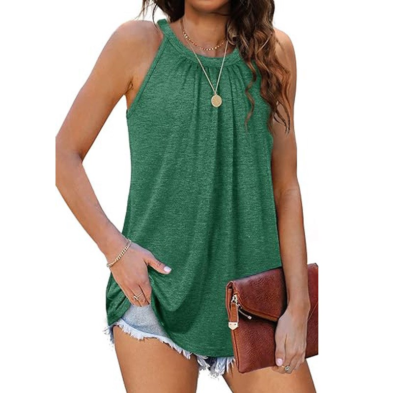 Womens Vest Tops Pleated Strapless 2025 Euro Fashion