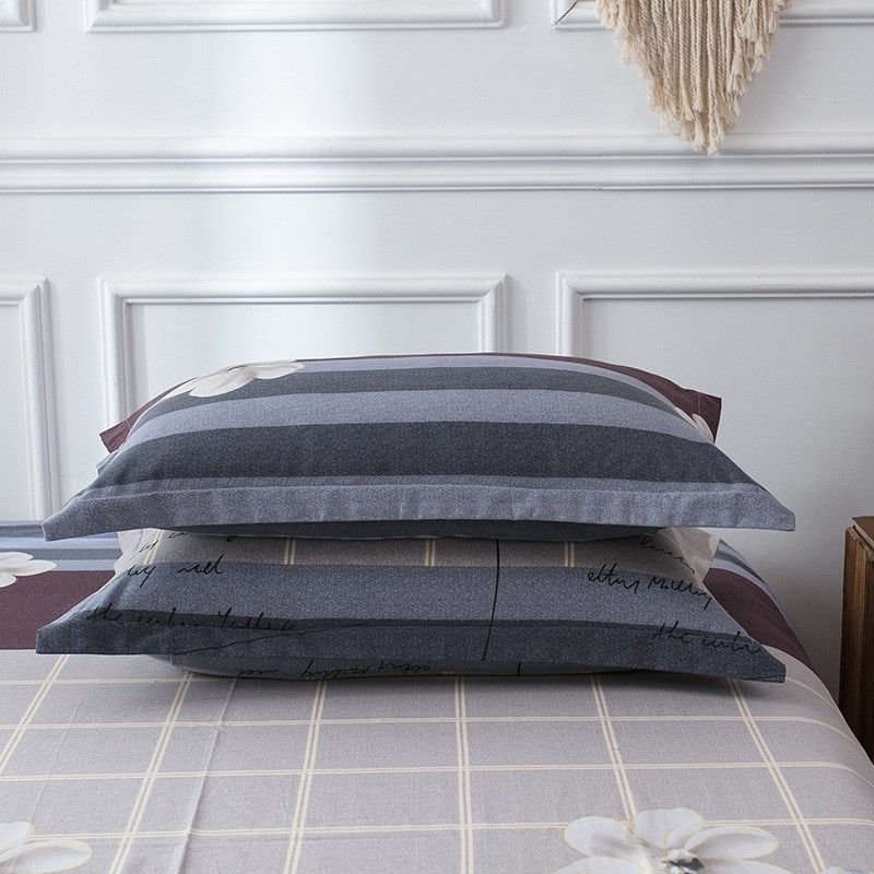 Pure Cotton Reactive Brushed Pillowcase Winter Warm Thickene