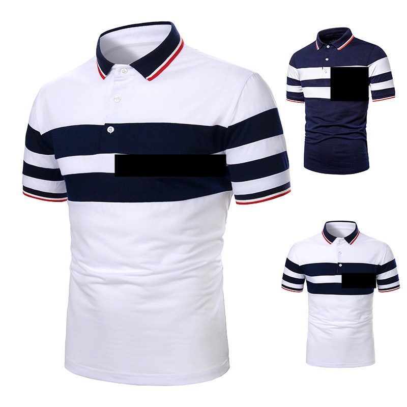 Summer 2025 Mens Short Sleeve TShirts Fashion Patchwork Casu