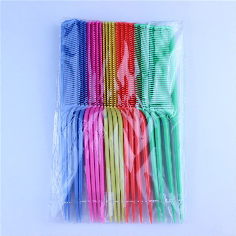 Black FlatToothed Tip Comb 701A Professional Makeup Comb Hai